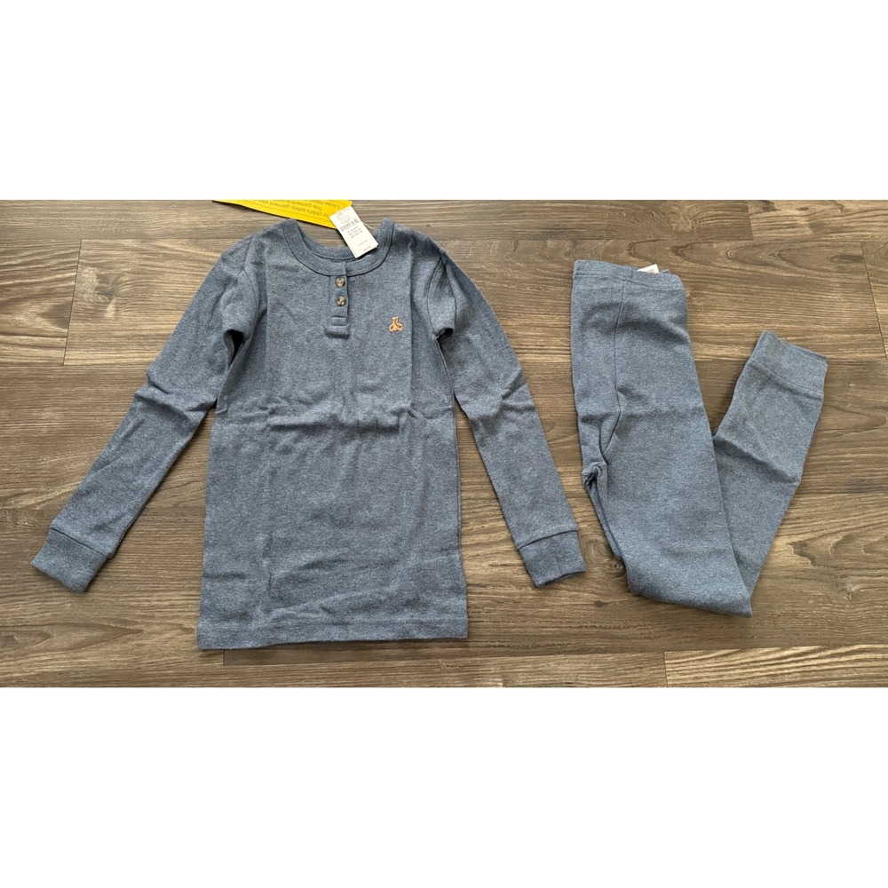 Boys toddler 6 toddler organic gap pajama set blue back to school new